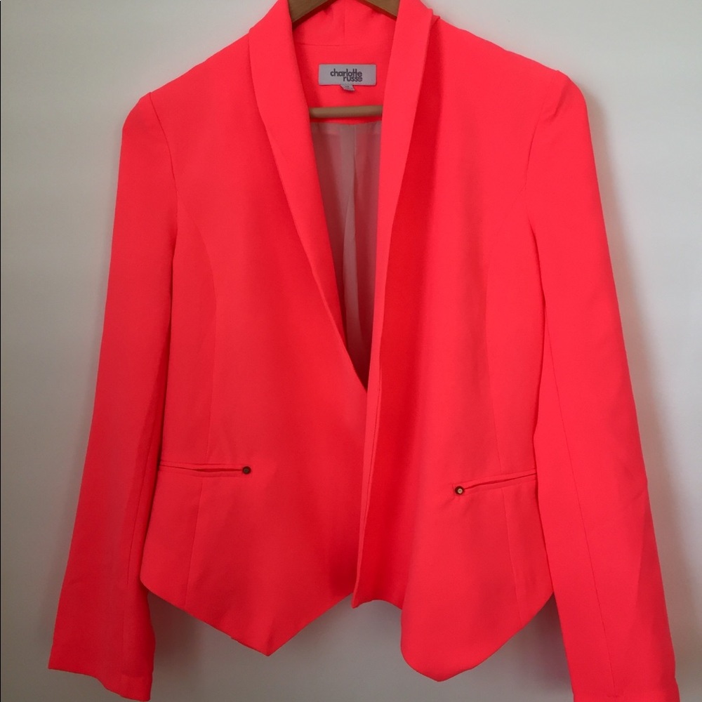 Charlotte Russe Neon Pink Blazer